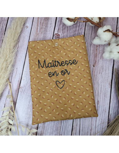 Pochette à livre "Maîtresse en or"